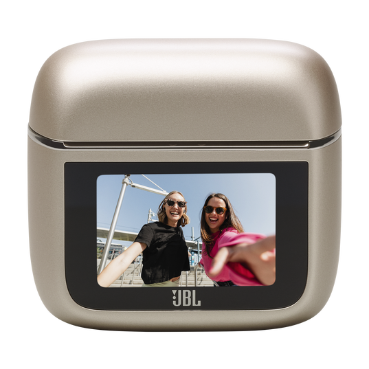 JBL Tour Pro 3 - Latte - True Wireless Noise Cancelling earbuds with Smart Charging Case&trade; - Left